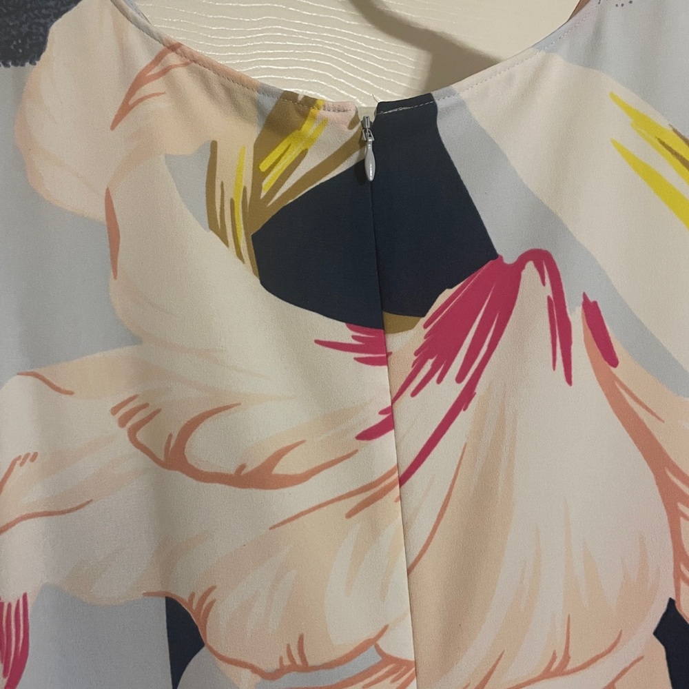 Halogen Floral Sleeveless Dress - Multicolor - Picture 4 of 5